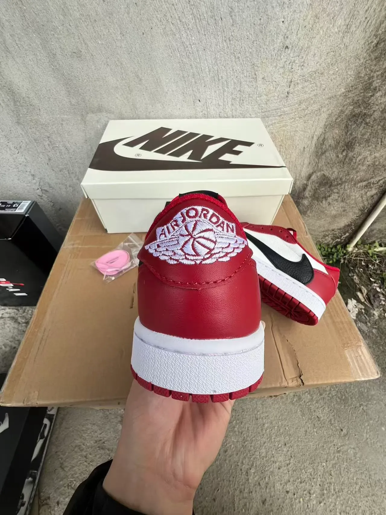 Nike Air Jordan 1 Red White Black Lifestyle Sneakers 8