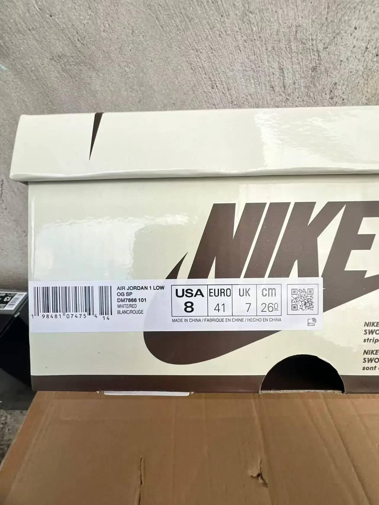 Nike Air Jordan 1 Red White Black Lifestyle Sneakers 10