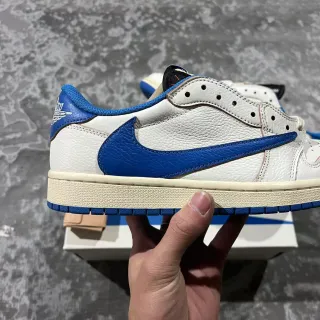 Nike Air Jordan 1 White Royal Blue Lifestyle Sneakers
