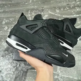 Nike Air Jordan 4 Black White Basketball Shoes