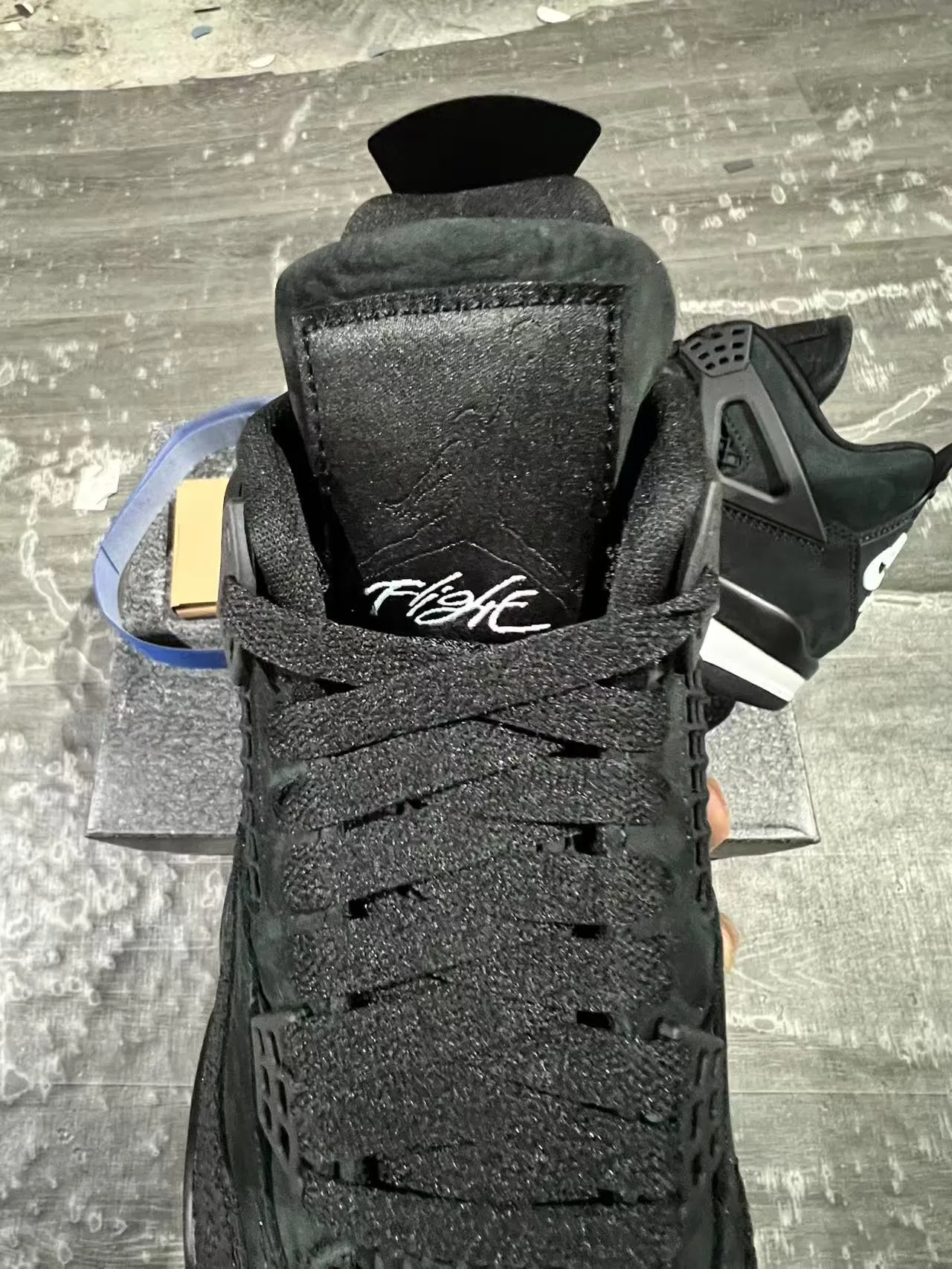 Nike Air Jordan 4 Black White Basketball Shoes 4