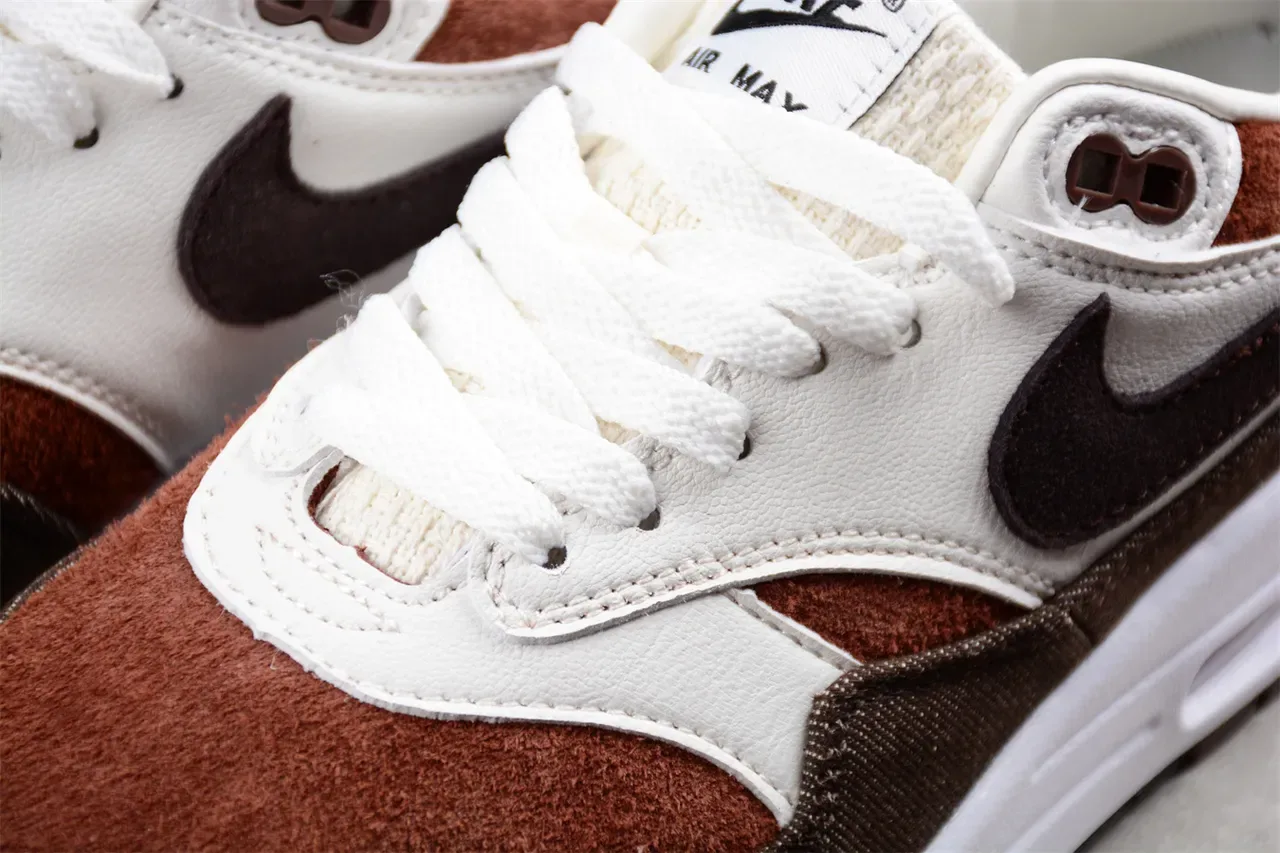 Nike Air Max 1 Brown and White Lifestyle Sneakers 7