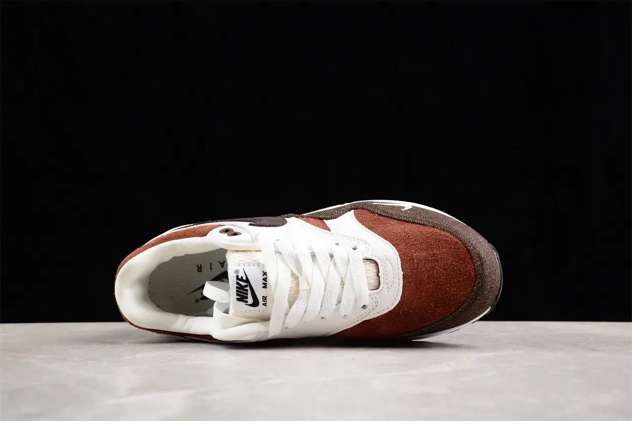 Nike Air Max 1 Brown and White Lifestyle Sneakers 12