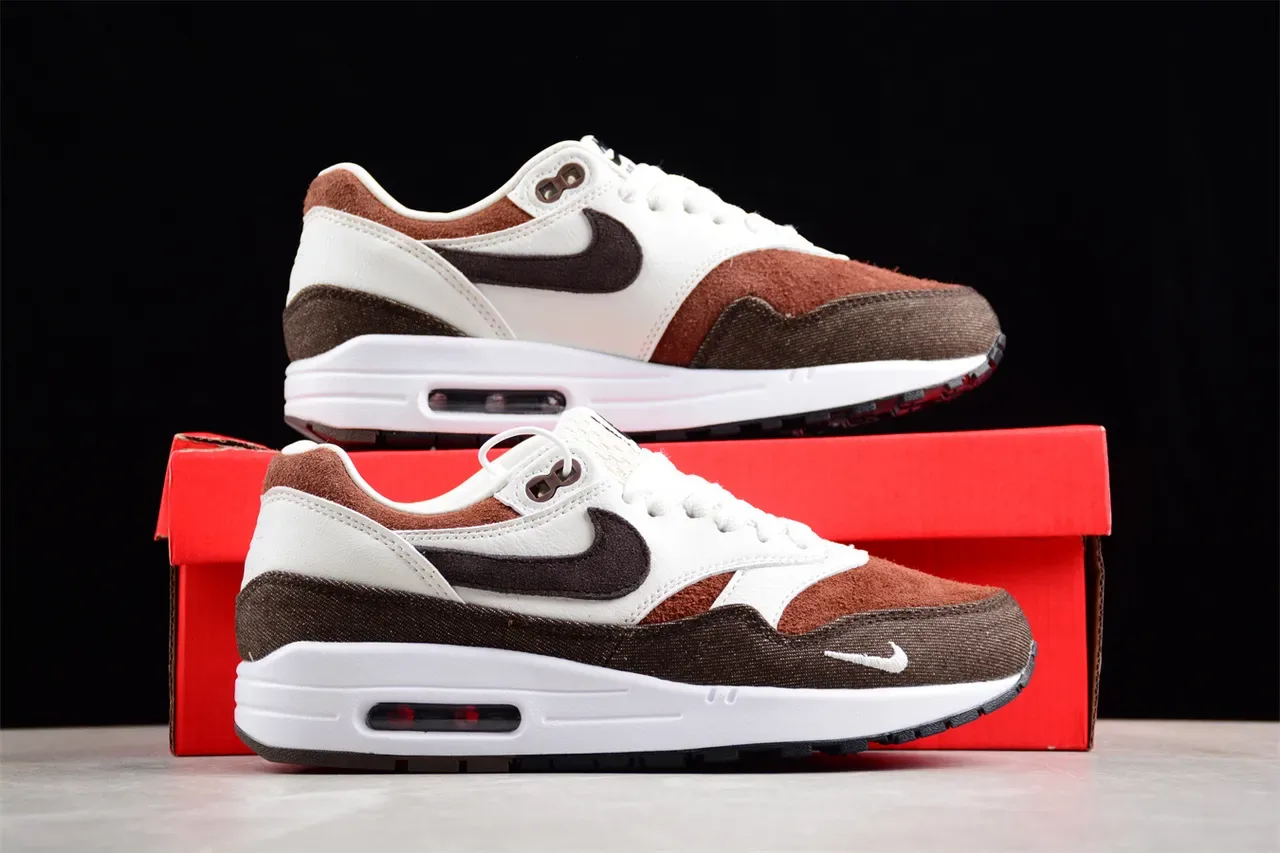 Nike Air Max 1 Brown and White Lifestyle Sneakers 15