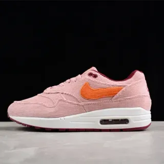 Nike Air Max 1 Corduroy Pink Orange Burgundy Lifestyle Sneakers