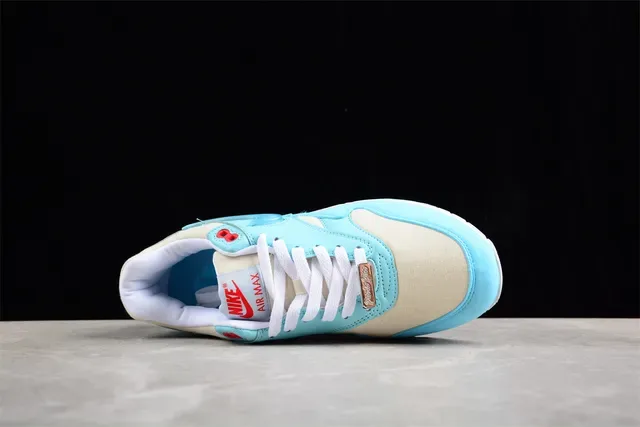 Nike Air Max 1 Light Blue and White Lifestyle Sneakers 12