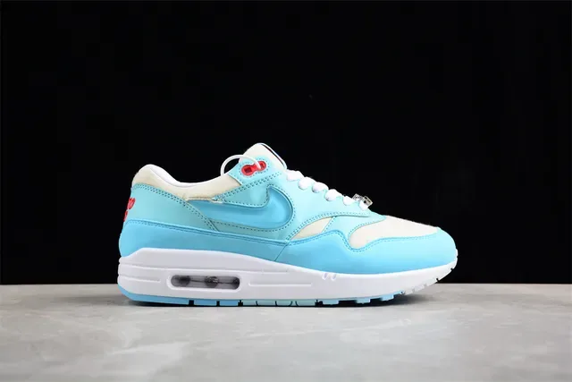 Nike Air Max 1 Light Blue and White Lifestyle Sneakers 14