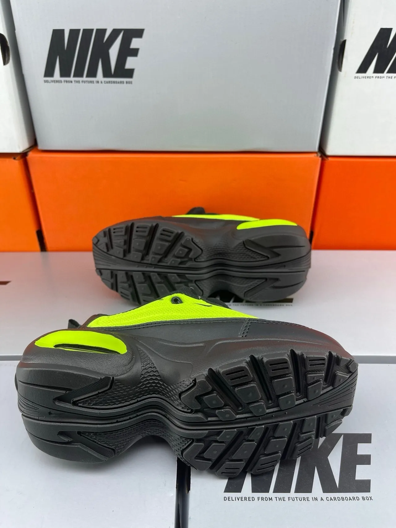 Nike Air Max 200 Neon Lime Green Black Chunky Sneakers 18