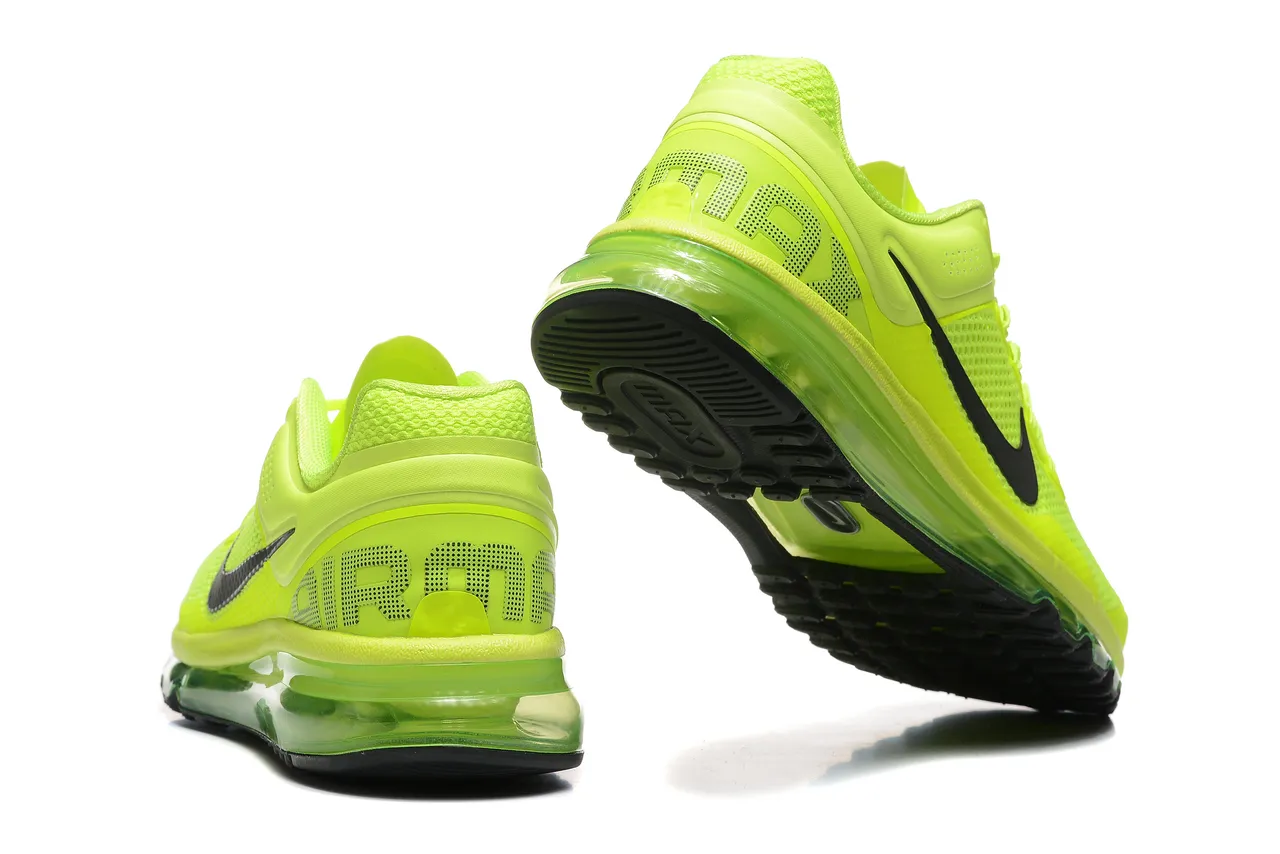 Nike Air Max 2013 Neon Lime Green Running Shoes 3
