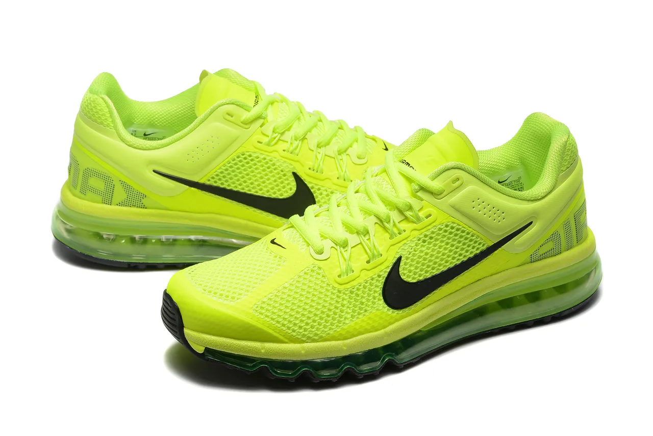 Nike Air Max 2013 Neon Lime Green Running Shoes 6