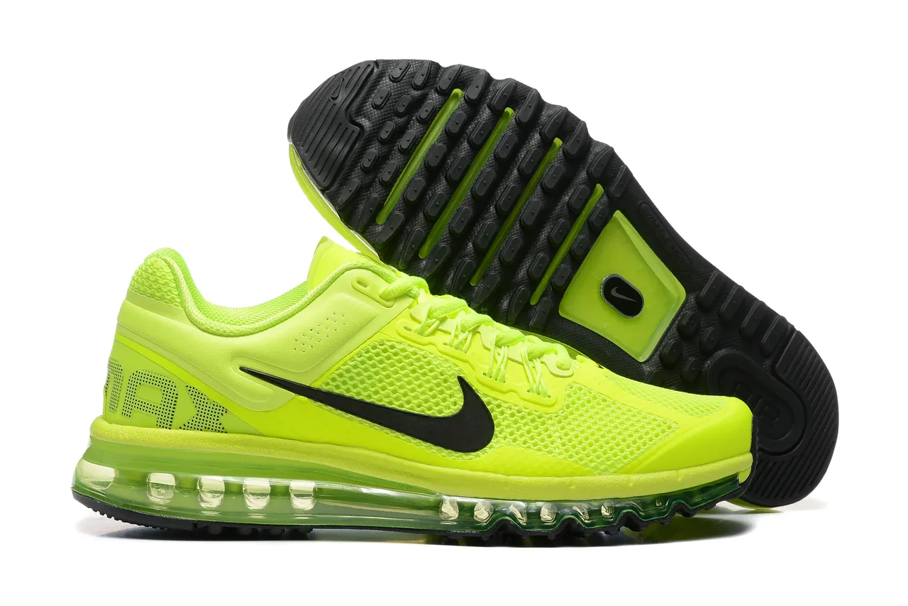 Nike Air Max 2013 Neon Lime Green Running Shoes 7