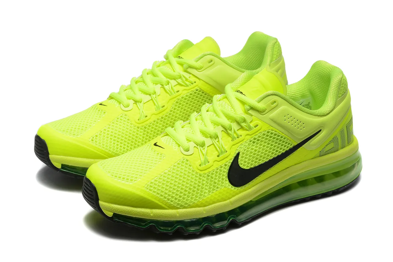 Nike Air Max 2013 Neon Lime Green Running Shoes 8