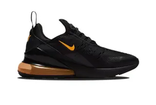 Nike Air Max 270 Black and Metallic Orange Lifestyle Sneakers 2