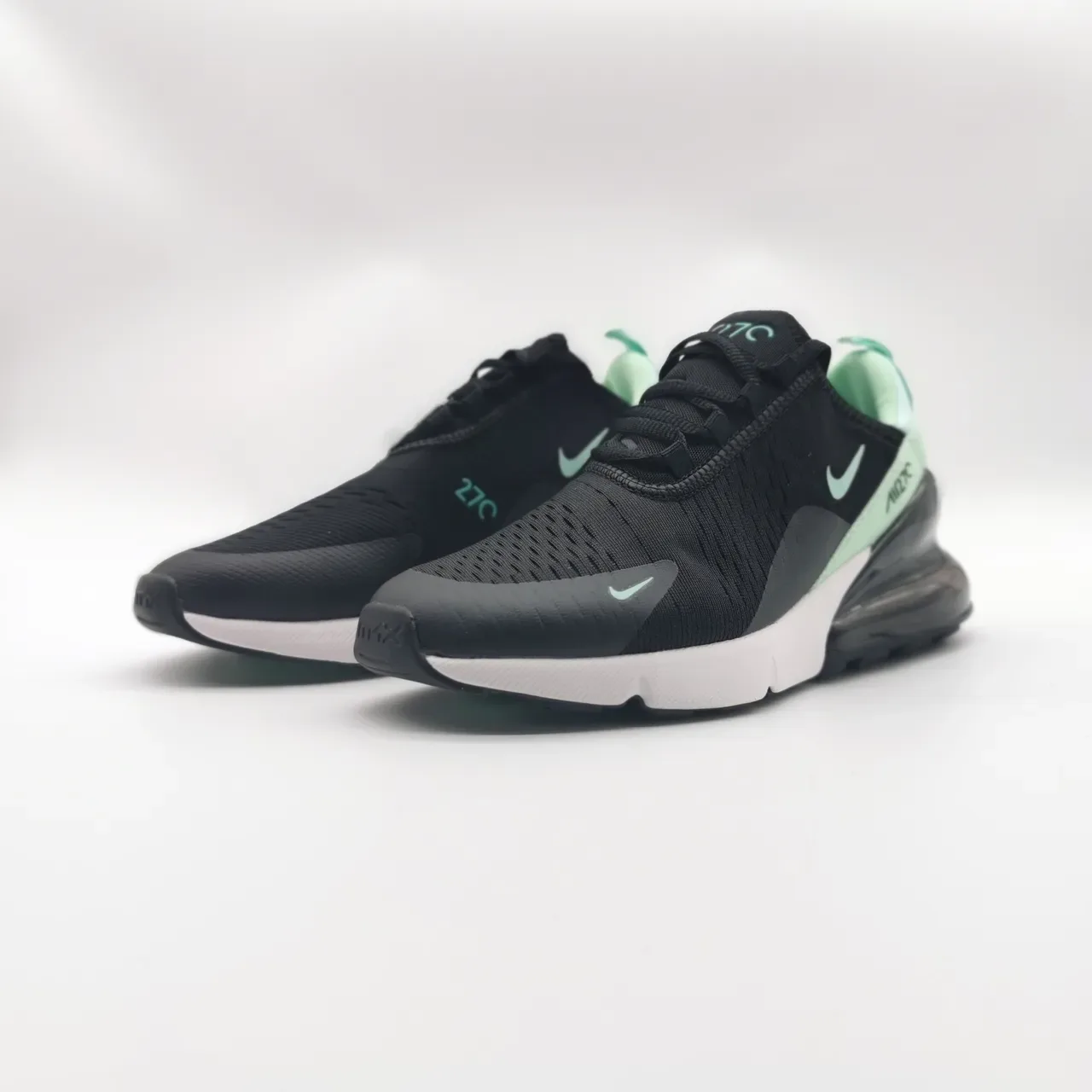 Nike Air Max 270 Black and Mint Green Lifestyle Sneakers 6