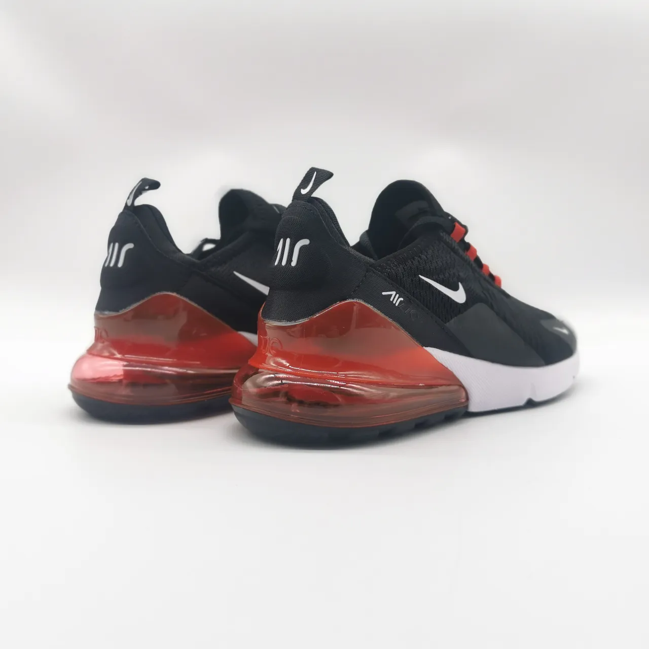 Nike Air Max 270 Black Red Orange Lifestyle Sneakers 3