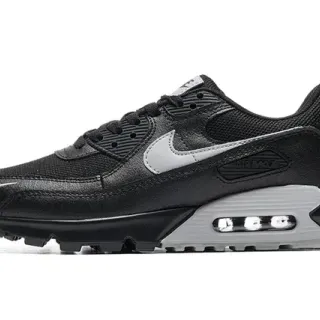 Nike Air Max 90 Black and Light Gray Lifestyle Sneakers
