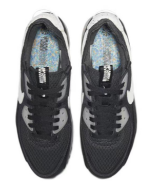 Nike Air Max 90 Black and White Lifestyle Sneakers 4