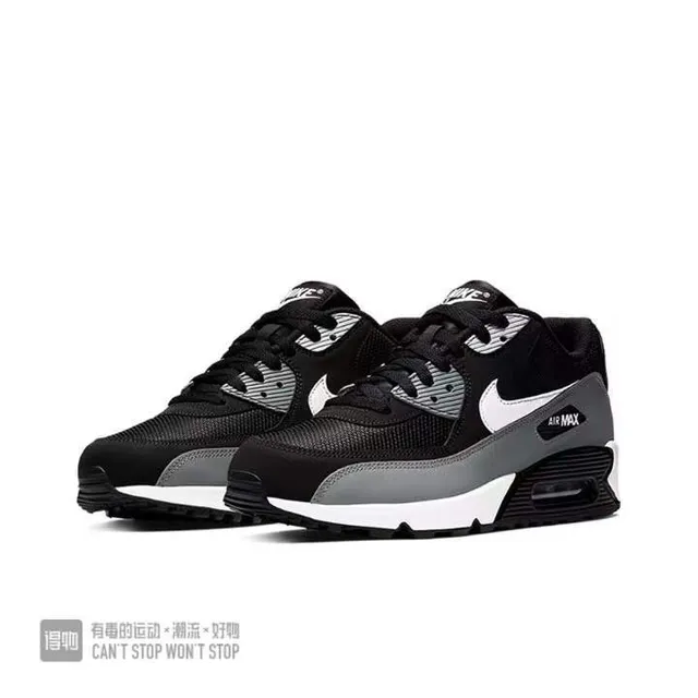 Nike Air Max 90 Black Gray White Lifestyle Sneakers 6