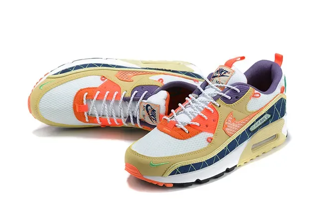 Nike Air Max 90 Multicolor Patchwork Lifestyle Sneakers 4