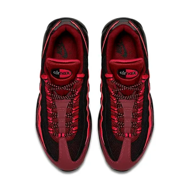 Nike Air Max 95 Black and Red Lifestyle Sneakers 4
