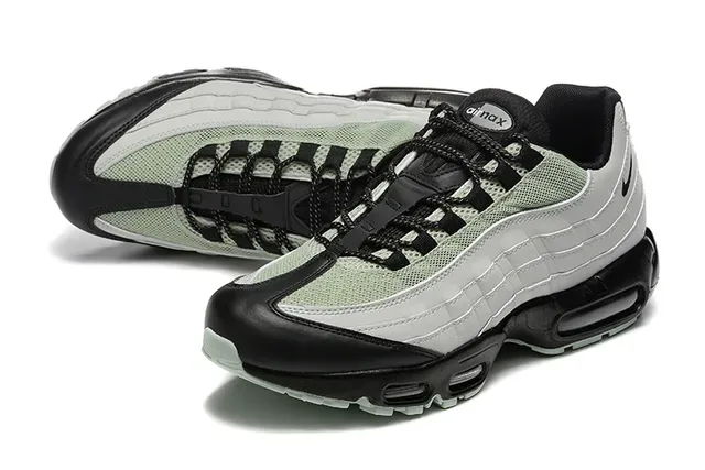 Nike Air Max 95 Gris Clair et Vert Pâle Chaussures Lifestyle 6