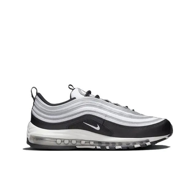 Nike Air Max 97 Black White Silver Lifestyle Sneakers 6