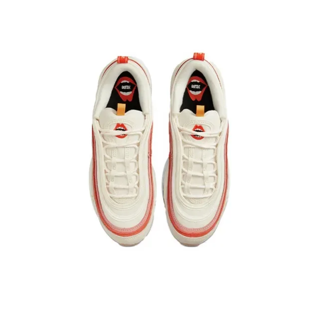 Nike Air Max 97 Off-White Coral Orange Lifestyle Sneakers 3