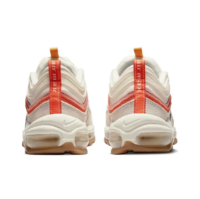 Nike Air Max 97 Off-White Coral Orange Lifestyle Sneakers 4