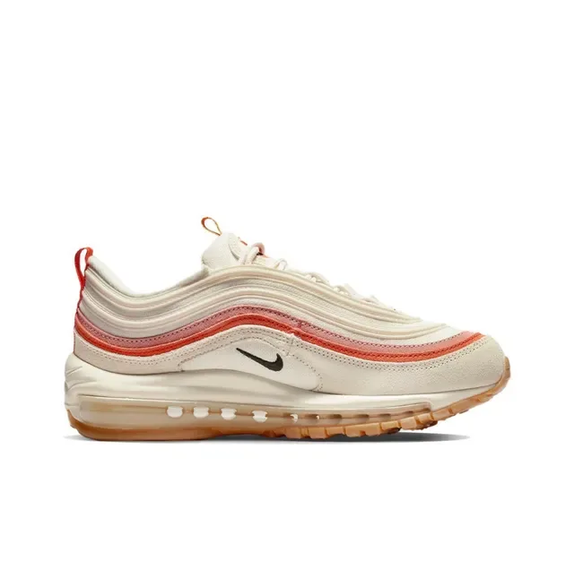 Nike Air Max 97 Off-White Coral Orange Lifestyle Sneakers 6