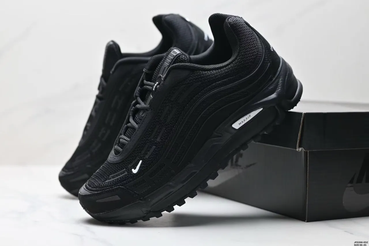 Nike Air Max Plus Black Monochrome Lifestyle Sneakers 2
