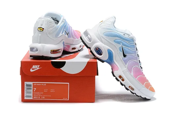 Nike Air Max Plus White and Gray Lifestyle Sneakers 2