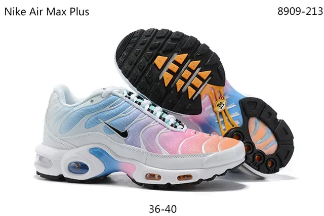 Nike Air Max Plus White and Gray Lifestyle Sneakers 4