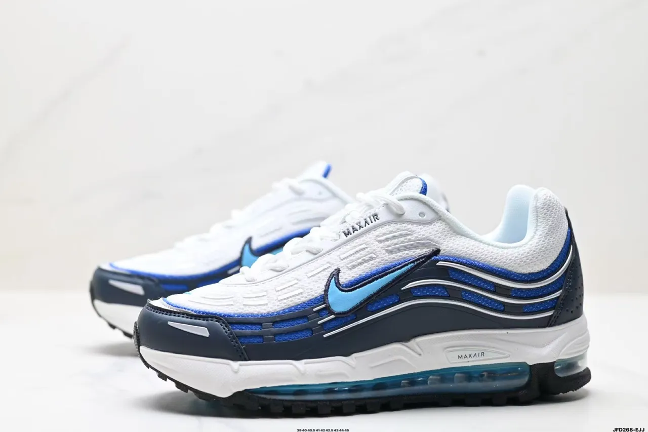 Nike Air Max Plus White Navy Blue Lifestyle Sneakers 7