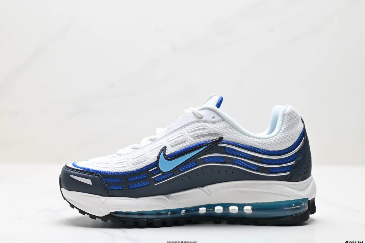 Nike Air Max Plus White Navy Blue Lifestyle Sneakers 8
