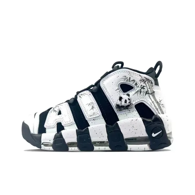 Nike Air More Uptempo Panda Bamboo Chaussures de Basketball 2