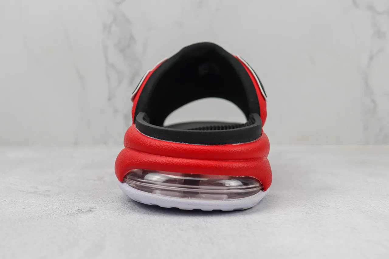 Nike Air More Uptempo Slide Red Black White Slippers 9