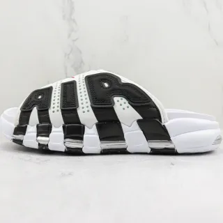 Nike Air More Uptempo Slide सफेद काला चप्पल