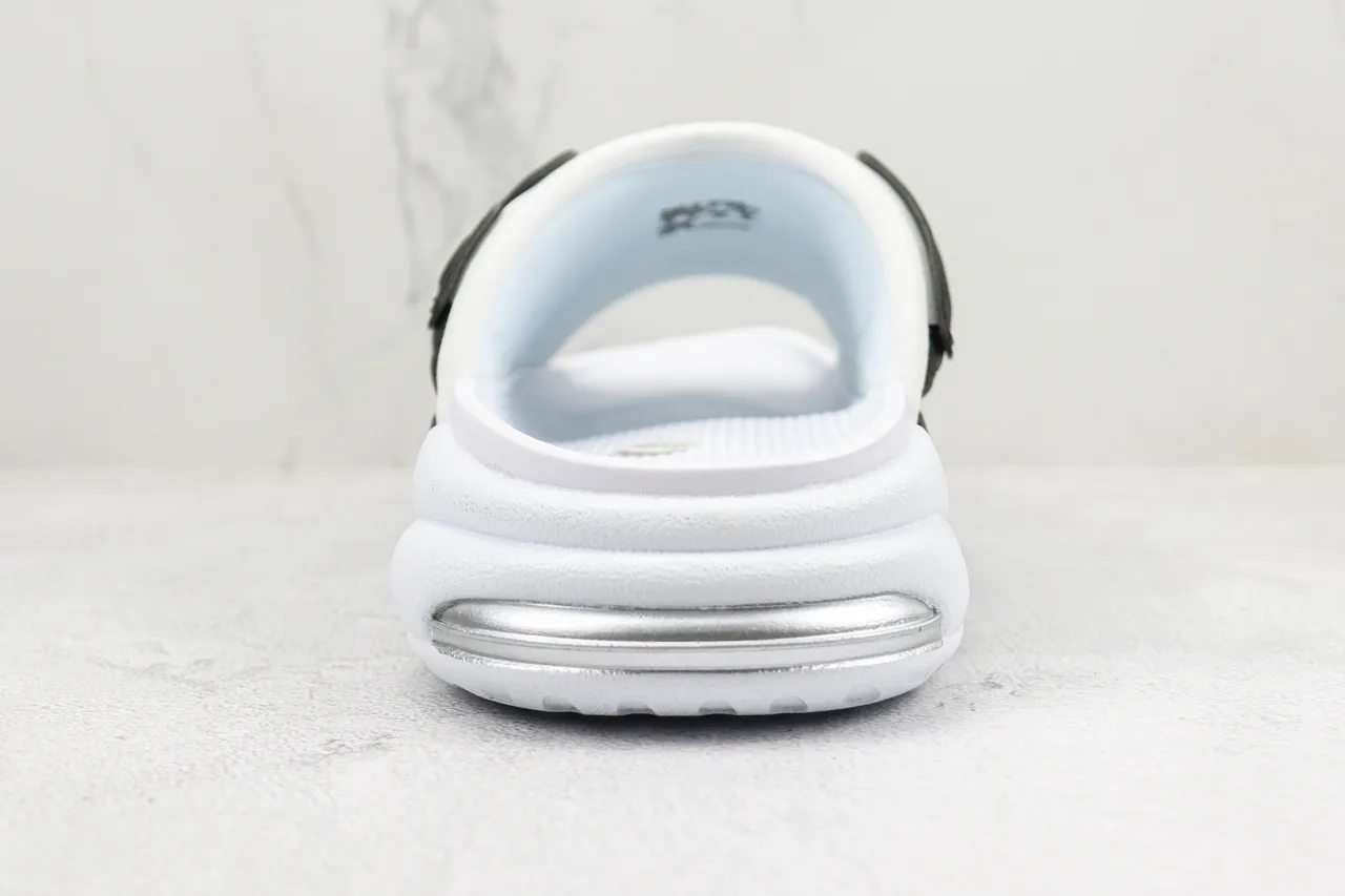 Nike Air More Uptempo Slide White Black Slippers 9
