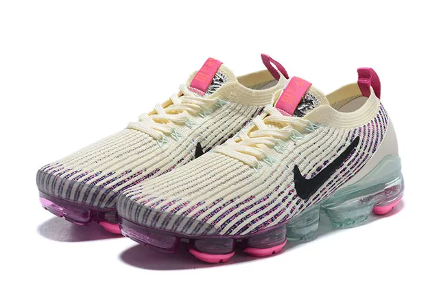 Nike Air VaporMax Beige Pink Flyknit Upper Visible Full-Length Cushioning Lifestyle Sneakers 2