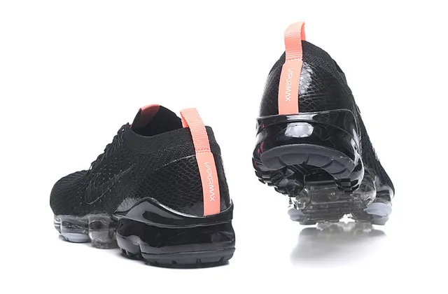 Nike Air VaporMax Noir Orange Or Chaussures de course 2