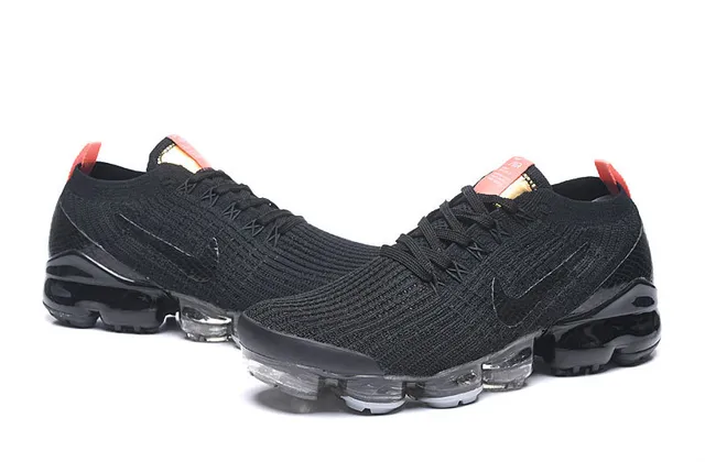 Nike Air VaporMax Noir Orange Or Chaussures de course 4