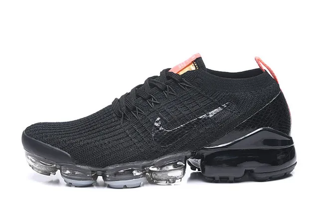 Nike Air VaporMax Noir Orange Or Chaussures de course 6