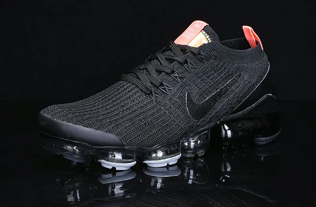 Nike Air VaporMax Noir Orange Or Chaussures de course 14