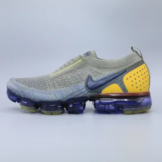 Nike Air VaporMax Flyknit 2 Gray Blue Yellow Lifestyle Sneakers