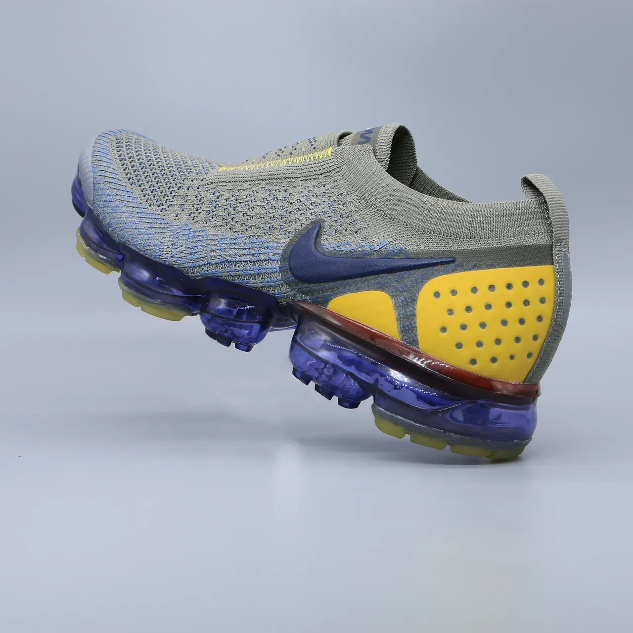 Nike Air VaporMax Flyknit 2 Gris Bleu Jaune Chaussures Lifestyle 2