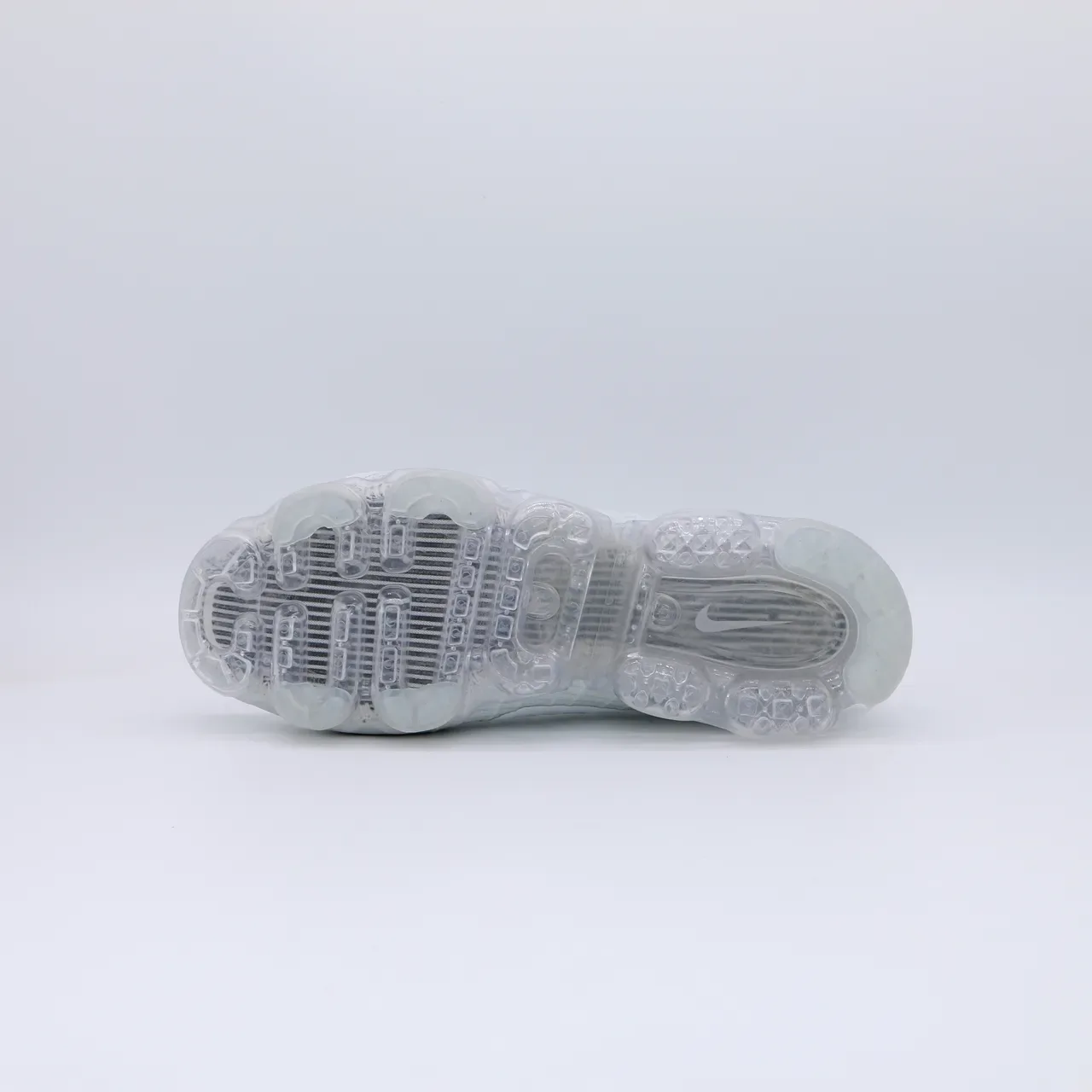 Nike Air VaporMax Flyknit Light Gray Translucent Sole Lifestyle Sneakers 4