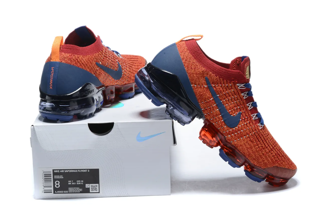 Nike Air VaporMax Zapatillas de correr Naranja y Navy 8