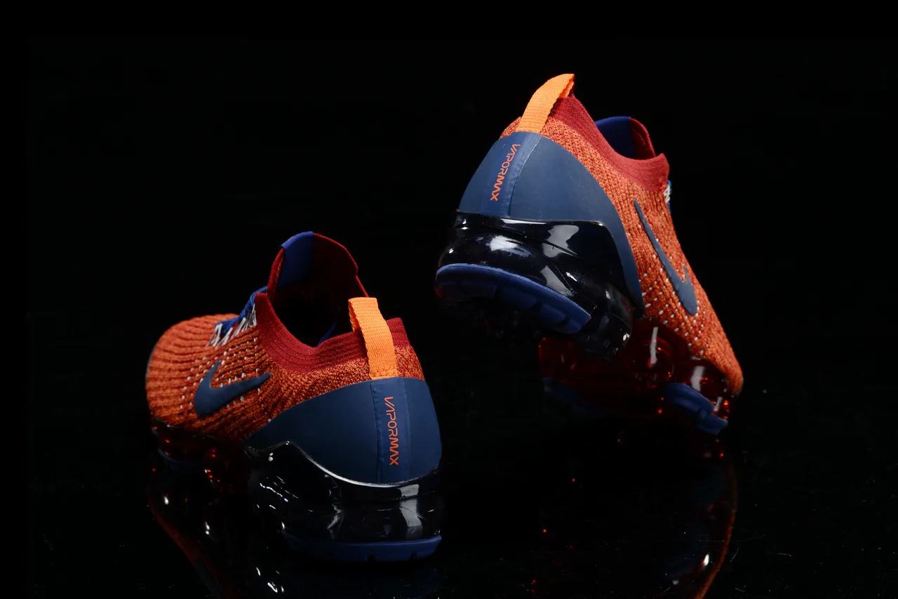 Nike Air VaporMax Zapatillas de correr Naranja y Navy 9