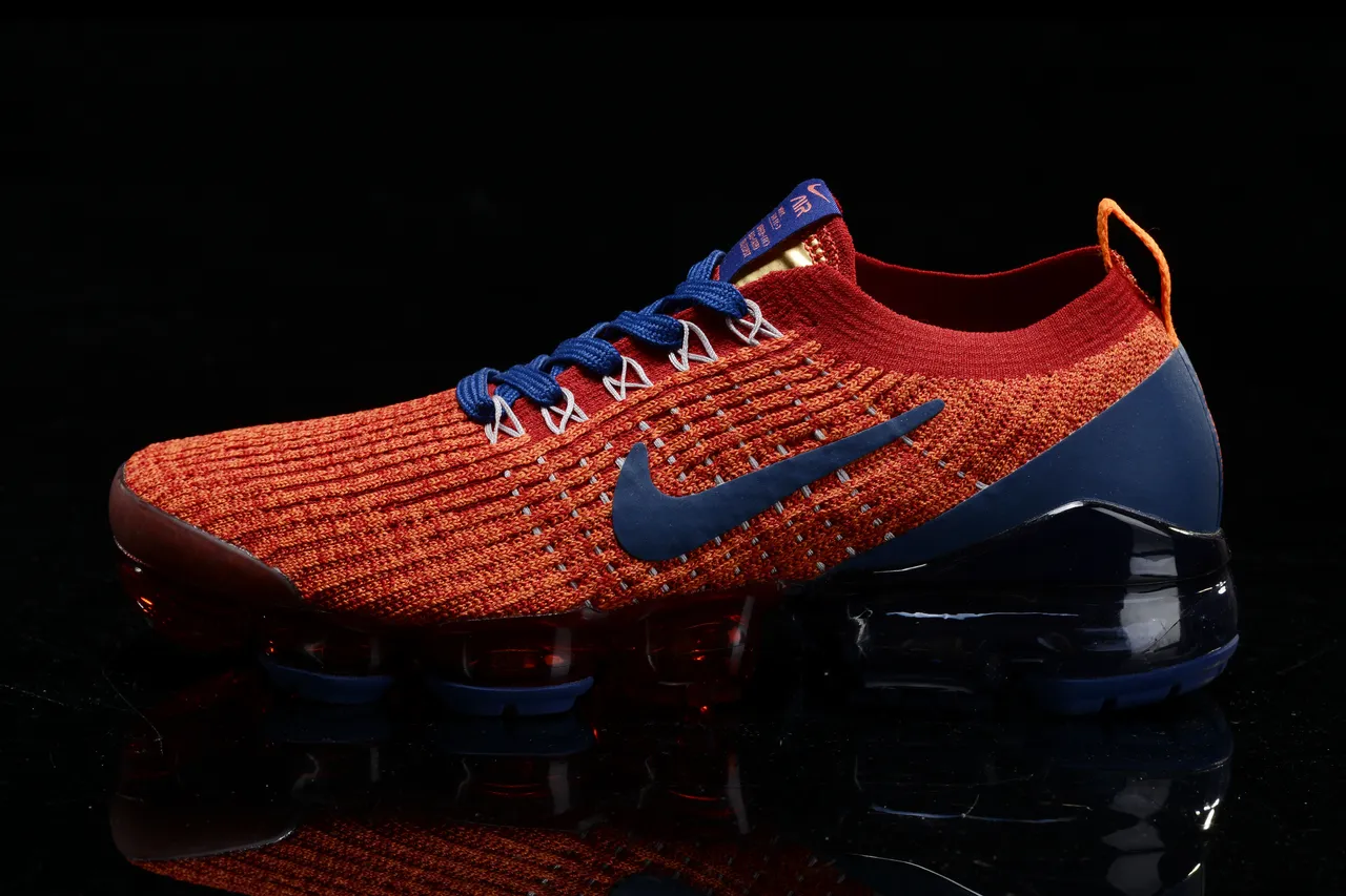Nike Air VaporMax Zapatillas de correr Naranja y Navy 15