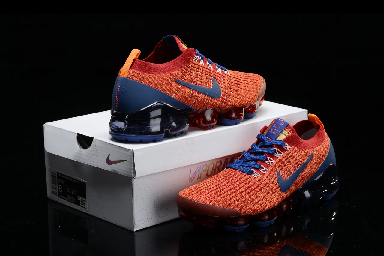 Nike Air VaporMax Zapatillas de correr Naranja y Navy 16